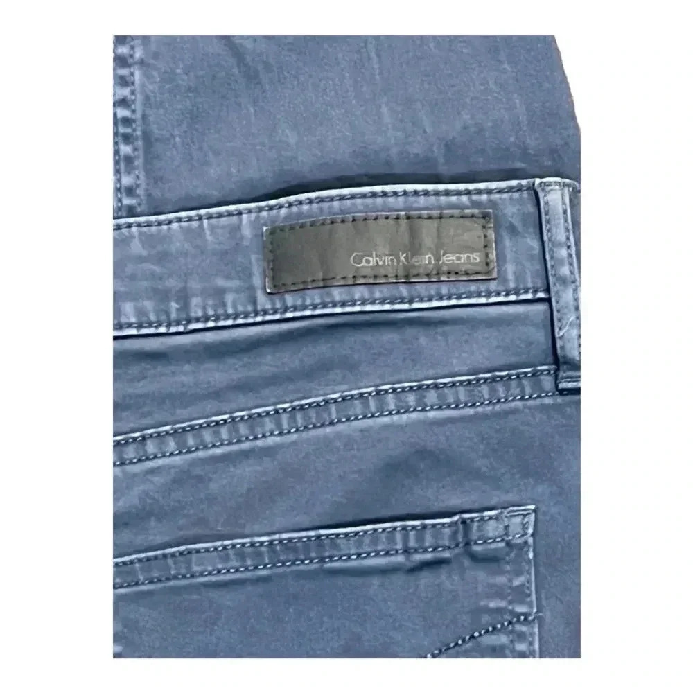 Calvin Klein Jeans size 12 slate blue ankle skinny pants EUC - Picture 2 of 12